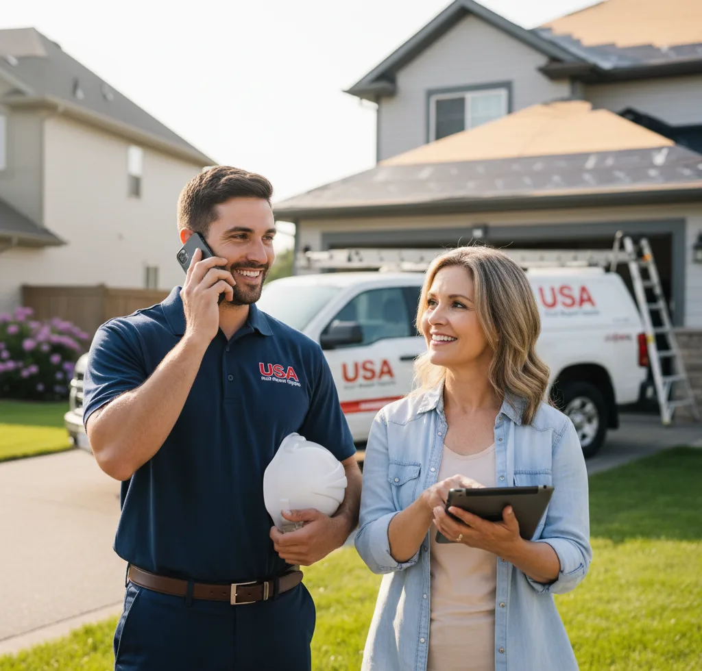 USA Roof Repair Experts customer support in Thorp
